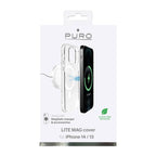 Puro Lite Mag MagSafe silikoninis dėklas iPhone 14/13 – skaidrus