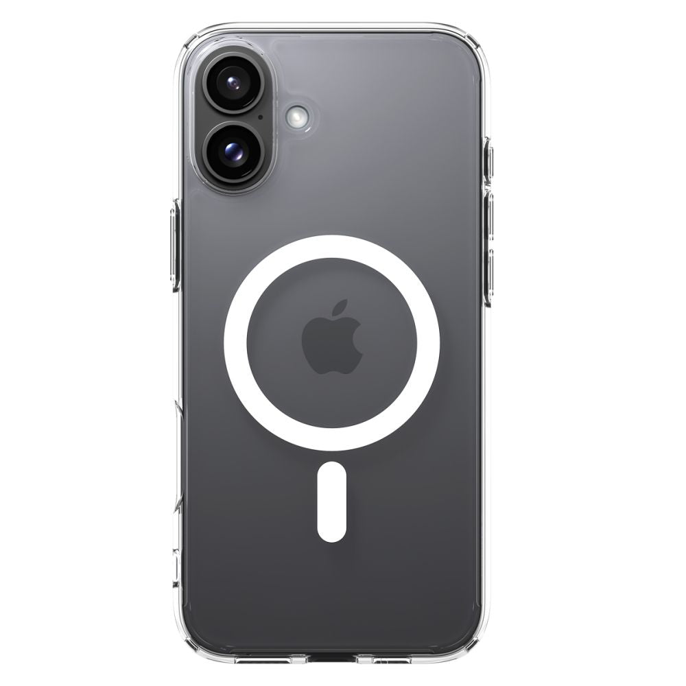Spigen Ultra Hybrid MagSafe dėklas iPhone 16 – baltas