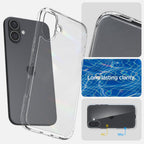 Spigen Ultra Hybrid dėklas iPhone 16 – skaidrus