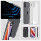 Spigen Ultra Hybrid dėklas iPhone 16 – skaidrus