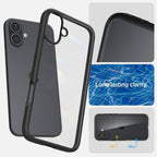 Spigen Ultra Hybrid dėklas iPhone 16 – juodas matinis
