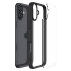 Spigen Ultra Hybrid dėklas iPhone 16 – juodas matinis