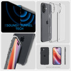 Spigen Ultra Hybrid iPhone 16 dėklas – skaidrus