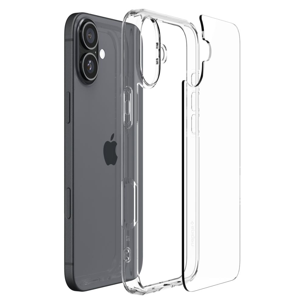 Spigen Ultra Hybrid iPhone 16 dėklas – skaidrus
