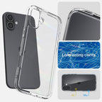 Spigen Ultra Hybrid iPhone 16 dėklas – skaidrus
