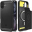 Spigen Rugged Armor MagSafe dėklas iPhone 16 – juodas