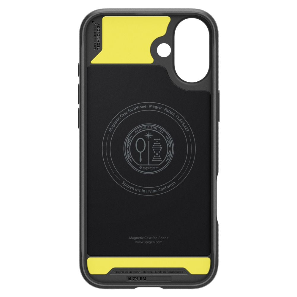 Spigen Rugged Armor MagSafe dėklas iPhone 16 – juodas