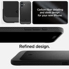Spigen Rugged Armor MagSafe dėklas iPhone 16 – juodas