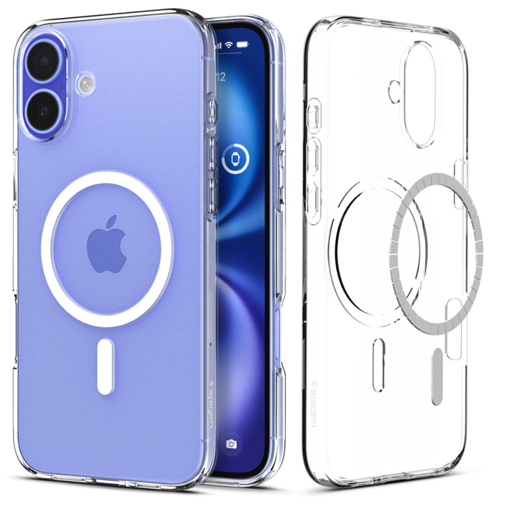 Spigen Liquid Crystal MagSafe dėklas iPhone 16 – skaidrus