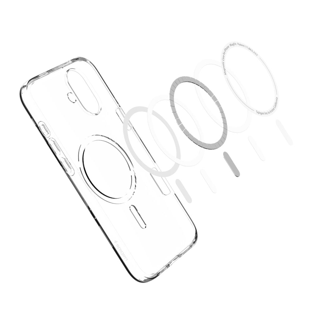 Spigen Liquid Crystal MagSafe dėklas iPhone 16 – skaidrus