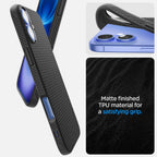 Spigen Liquid Air dėklas iPhone 16 – juodas