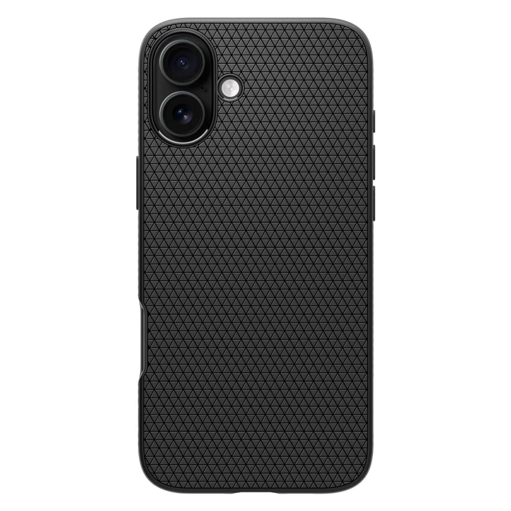 Spigen Liquid Air dėklas iPhone 16 – juodas