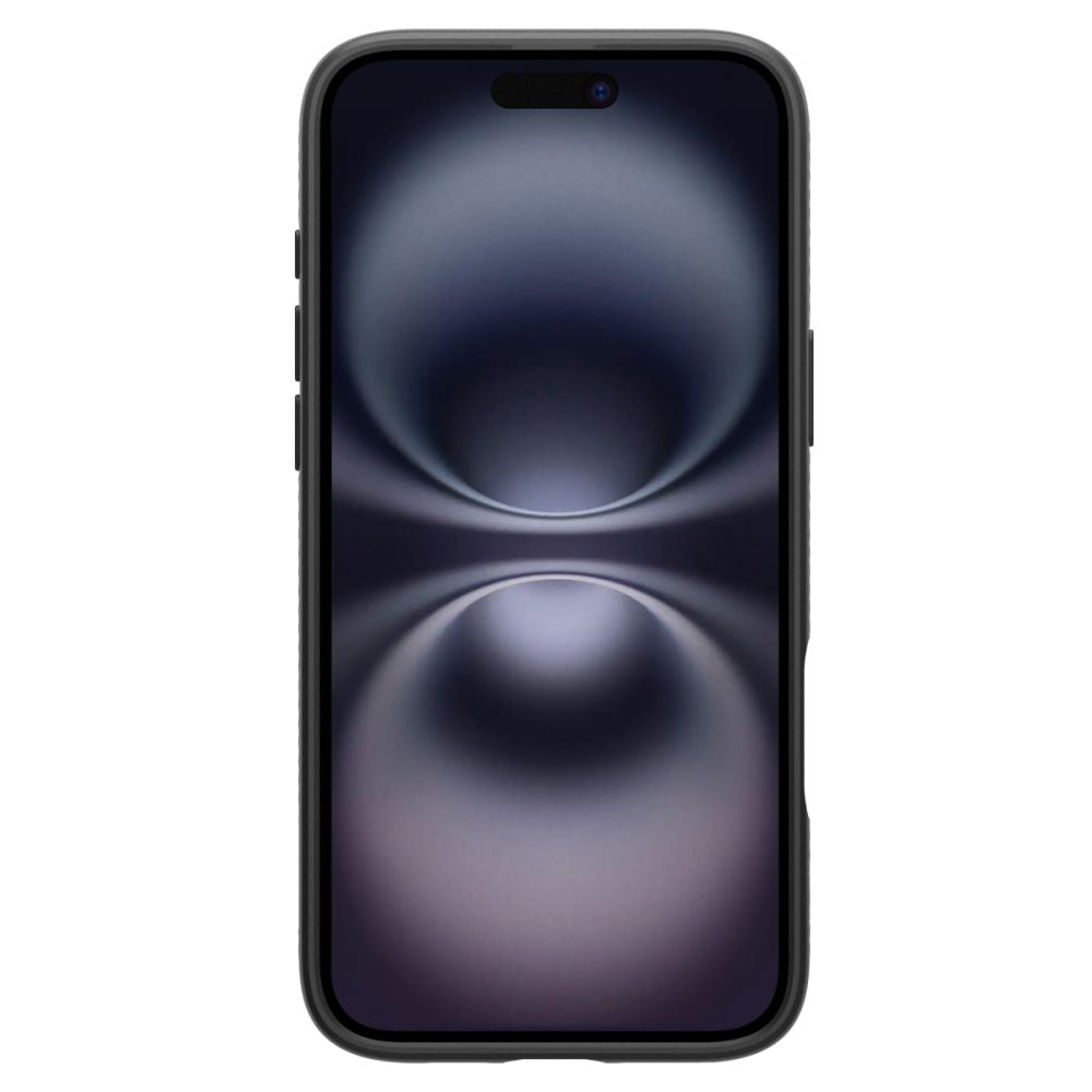 Spigen Liquid Air dėklas iPhone 16 – juodas