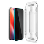 Spigen EZ Fit privatumo grūdintas stiklas iPhone 16 Pro/17 – 2 vnt.
