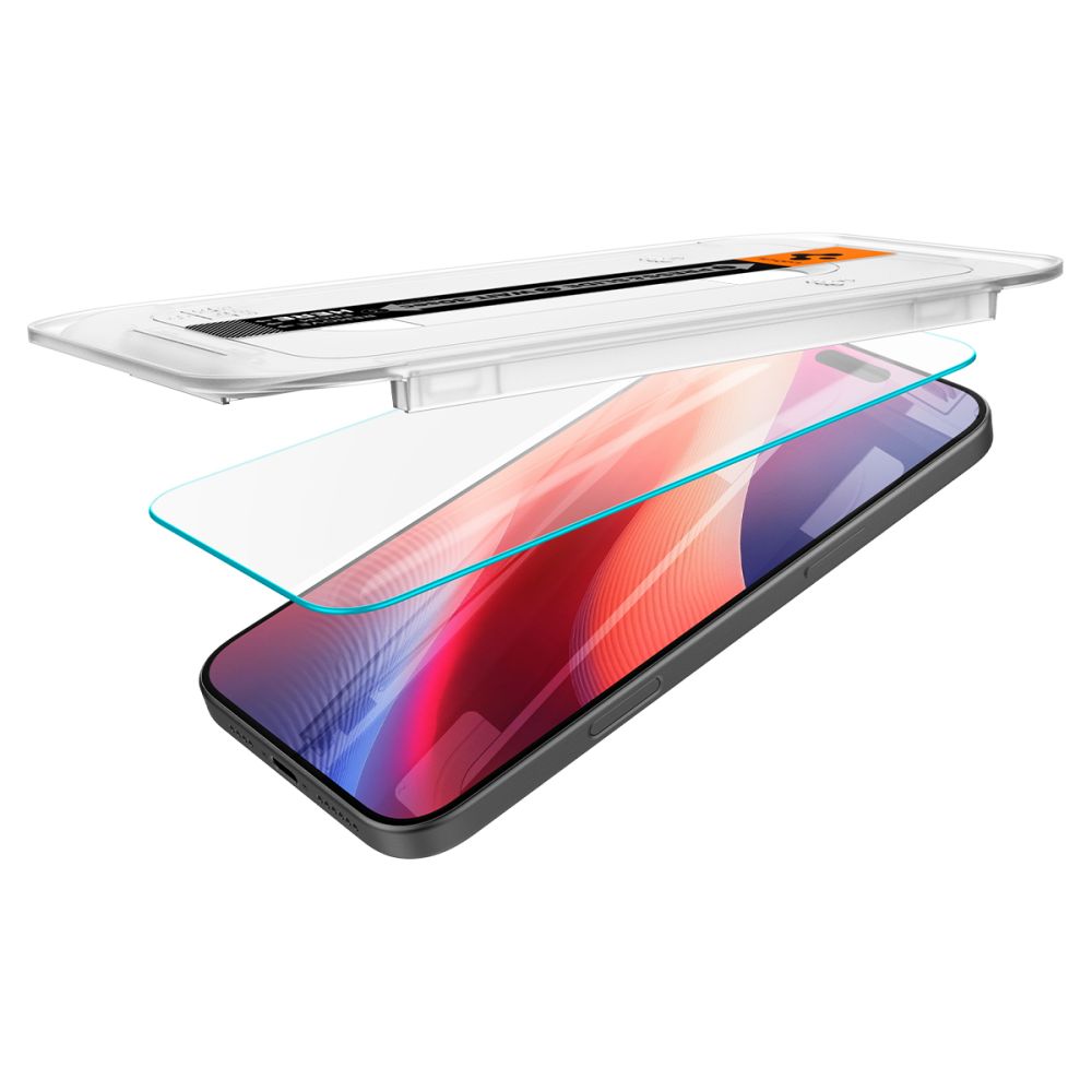 Spigen grūdintas stiklas iPhone 16 Pro / 17 / 17 Pro (2 vnt.)