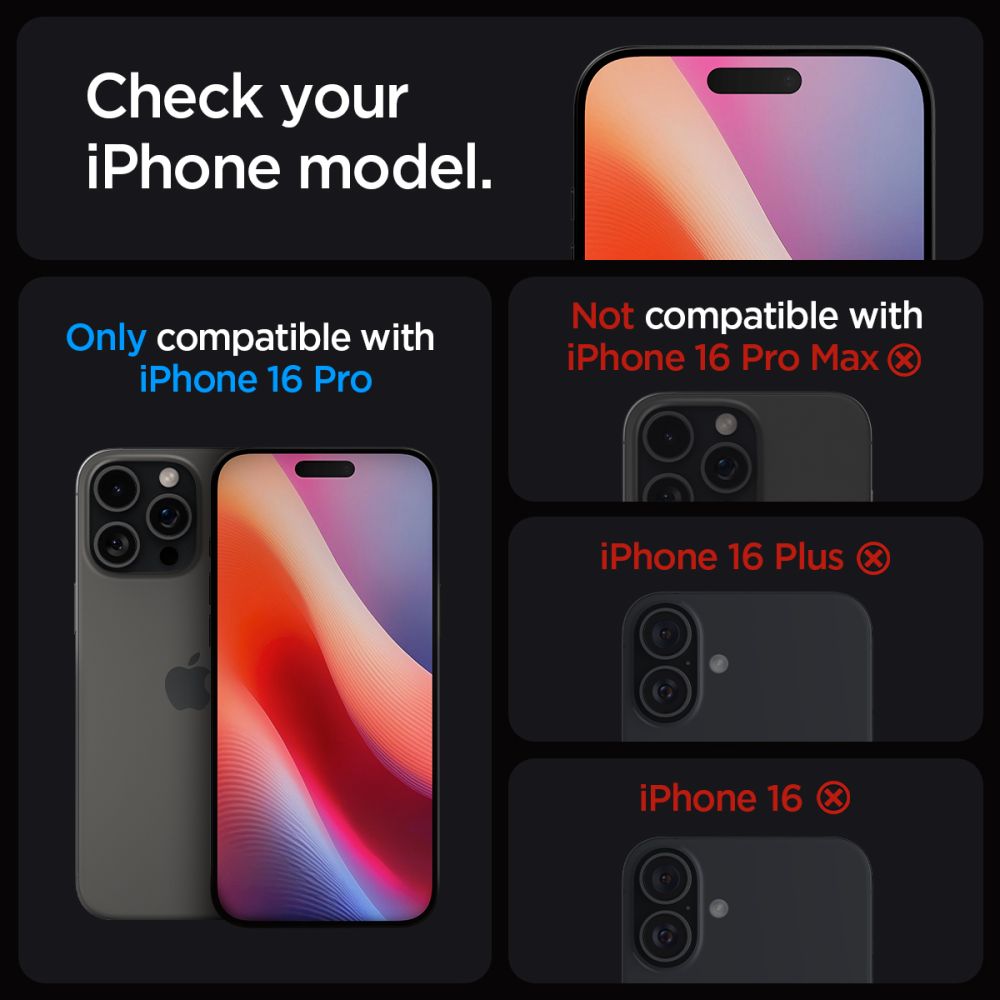 Spigen grūdintas stiklas iPhone 16 Pro / 17 / 17 Pro (2 vnt.)