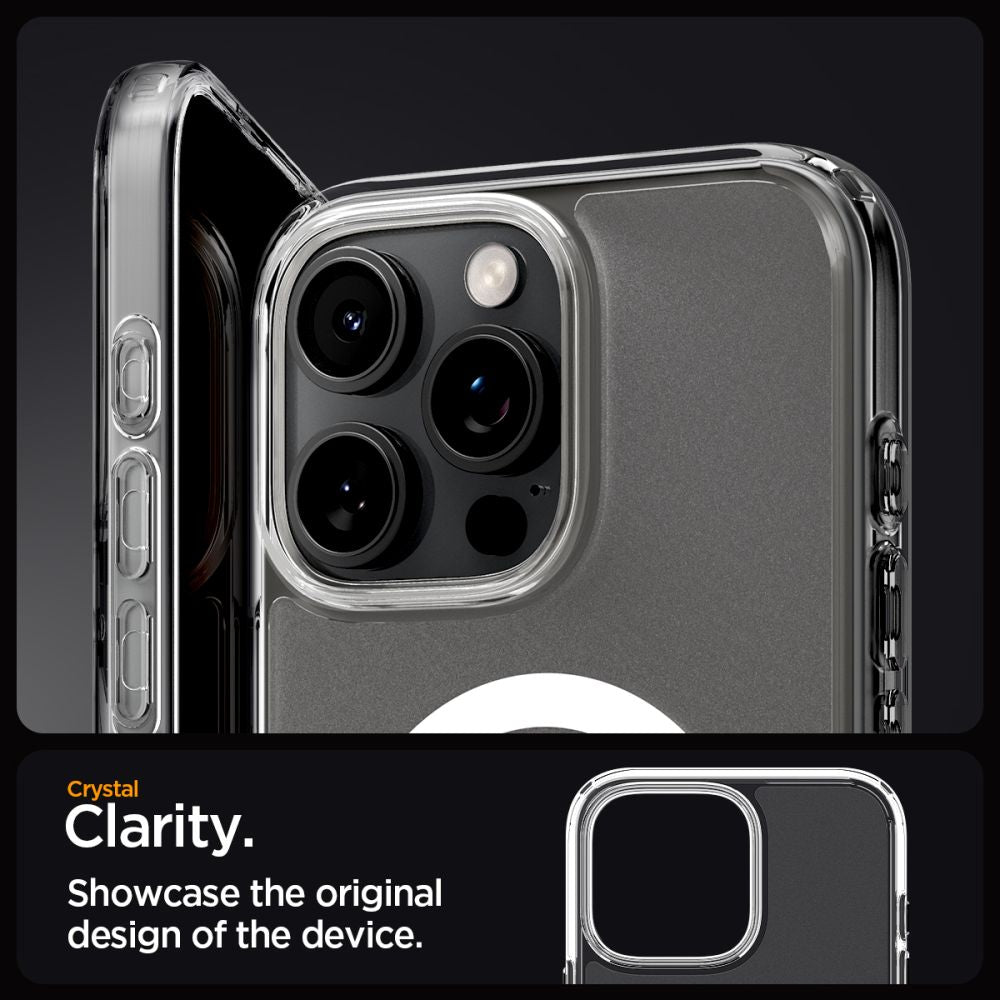 Spigen Ultra Hybrid MagSafe dėklas iPhone 16 Pro – skaidrus