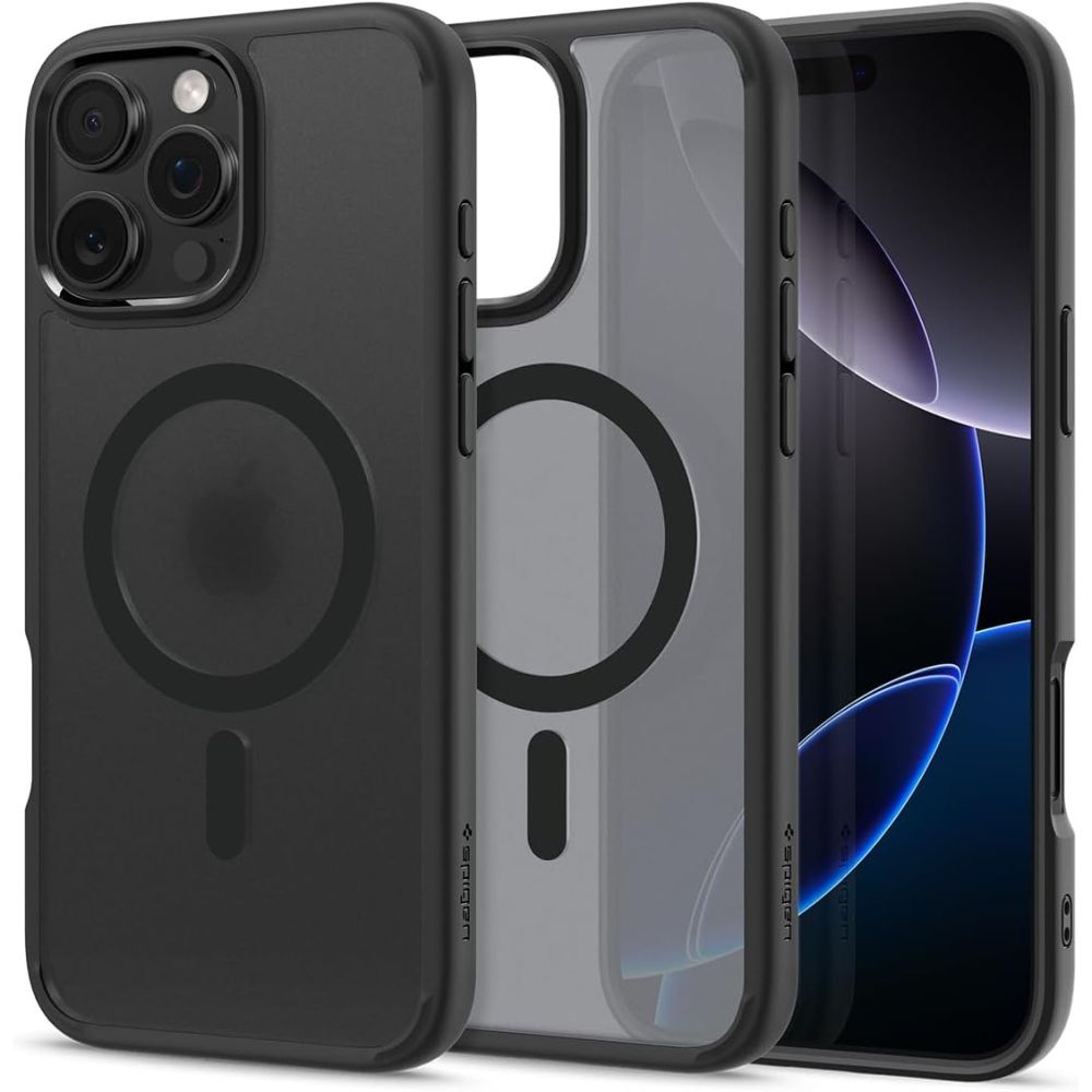 Spigen Ultra Hybrid MagSafe dėklas iPhone 16 Pro – juodas