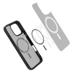 Spigen Ultra Hybrid MagSafe dėklas iPhone 16 Pro – juodas