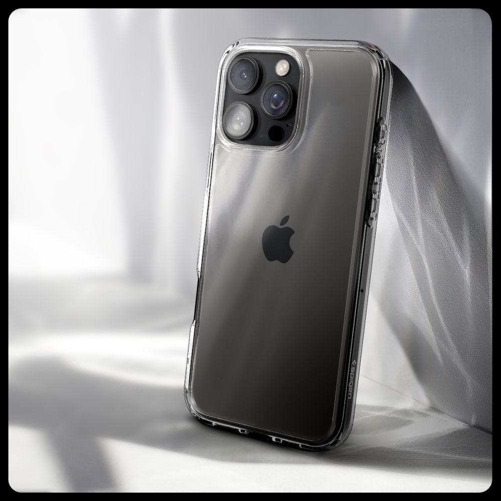 Spigen Ultra Hybrid dėklas iPhone 16 Pro – skaidrus