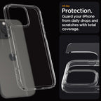 Spigen Ultra Hybrid dėklas iPhone 16 Pro – skaidrus