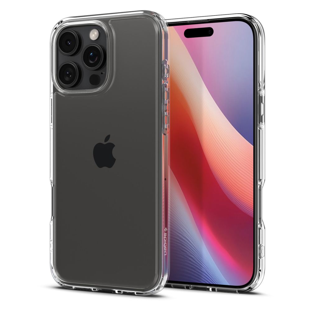 Spigen Ultra Hybrid dėklas iPhone 16 Pro – skaidrus