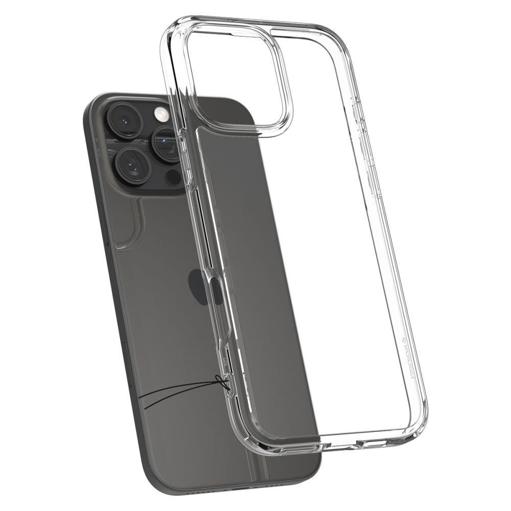 Spigen Ultra Hybrid dėklas iPhone 16 Pro – skaidrus