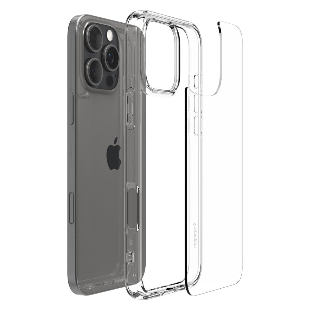 Spigen Ultra Hybrid dėklas iPhone 16 Pro – skaidrus
