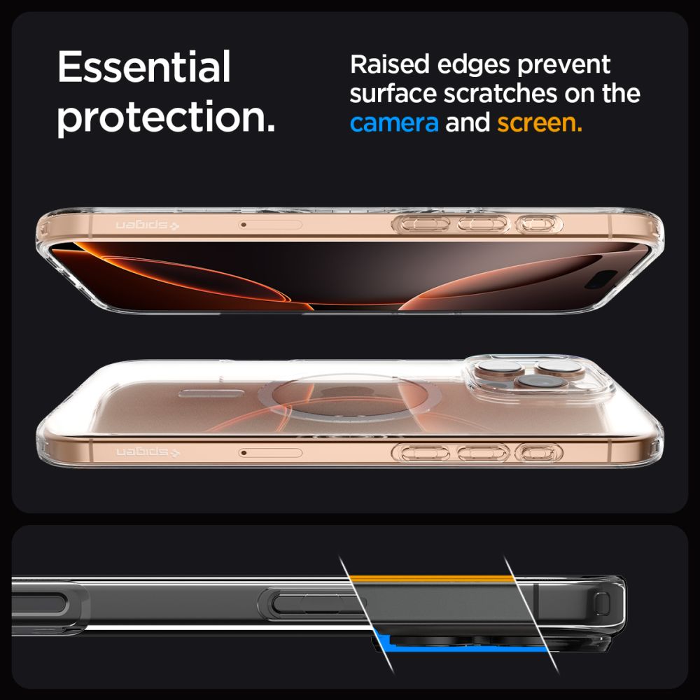 Spigen Liquid Crystal MagSafe dėklas iPhone 16 Pro – skaidrus