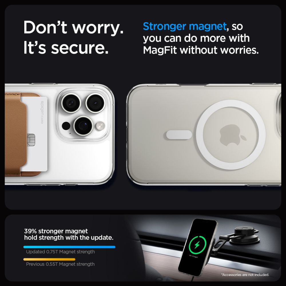 Spigen Liquid Crystal MagSafe dėklas iPhone 16 Pro – skaidrus
