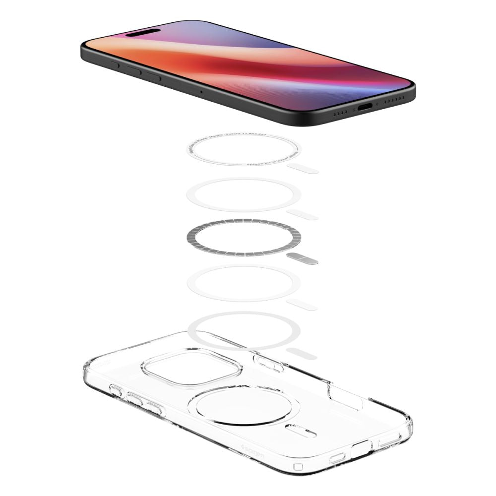 Spigen Liquid Crystal MagSafe dėklas iPhone 16 Pro – skaidrus