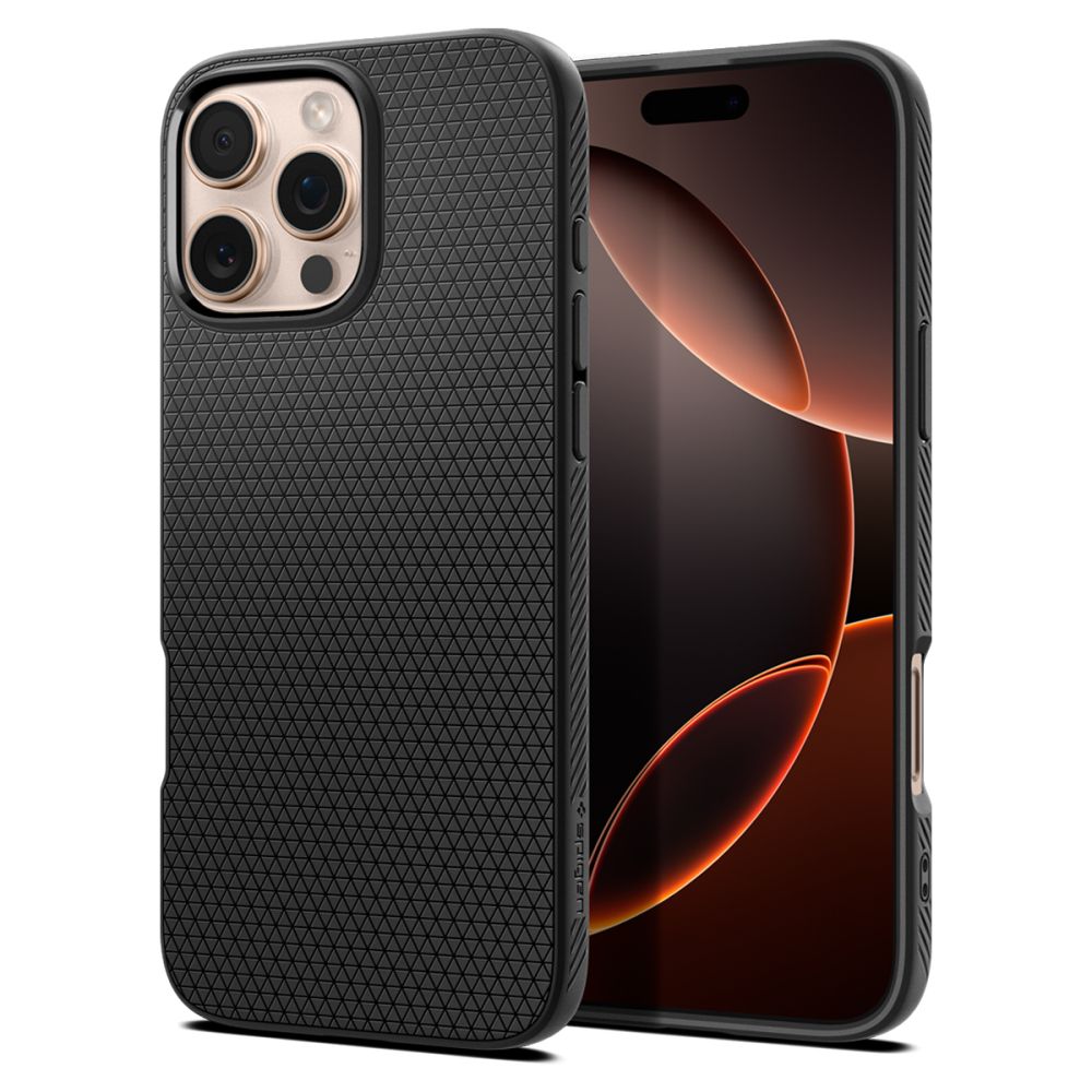 Spigen Liquid Air dėklas iPhone 16 Pro – juodas