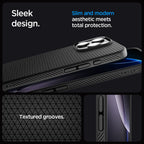 Spigen Liquid Air dėklas iPhone 16 Pro – juodas