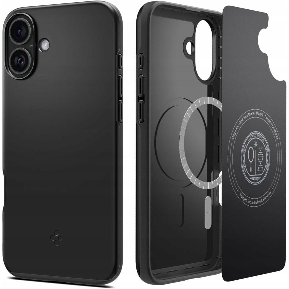 Spigen Thin Fit MagSafe dėklas iPhone 16 Plus – juodas