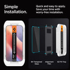 Spigen EZ Fit privatumo stiklas iPhone 16/17 Pro Max (2 vnt.)