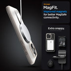 Spigen Ultra Hybrid MagSafe dėklas iPhone 16 Pro Max – titano