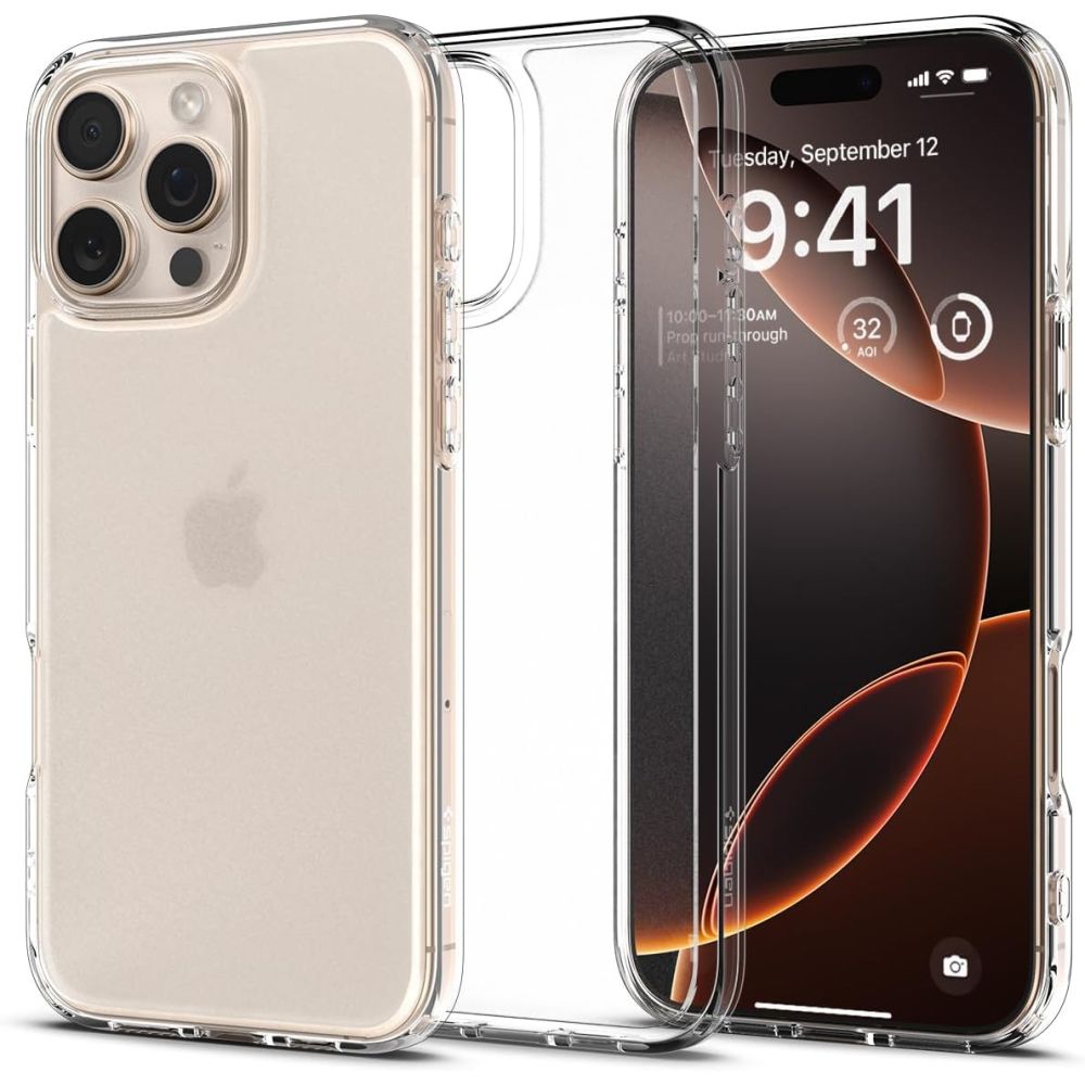 Spigen Ultra Hybrid dėklas iPhone 16 Pro Max – skaidrus