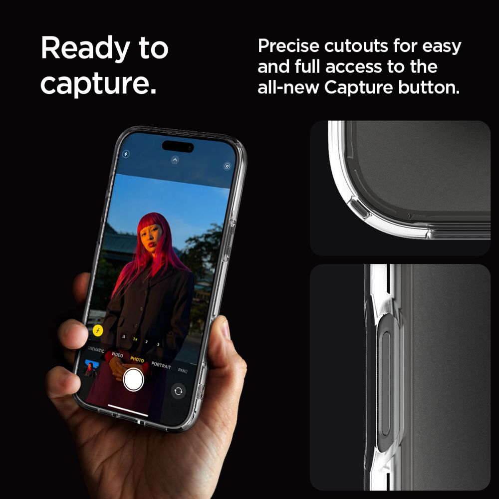 Spigen Ultra Hybrid dėklas iPhone 16 Pro Max – skaidrus