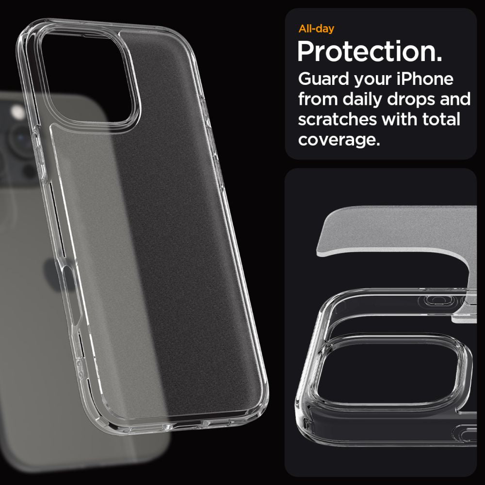 Spigen Ultra Hybrid dėklas iPhone 16 Pro Max – skaidrus