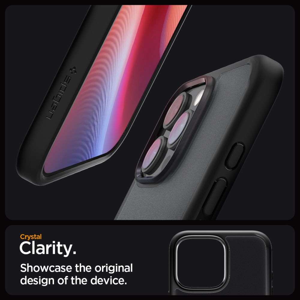 Spigen Ultra Hybrid dėklas iPhone 16 Pro Max – juodas
