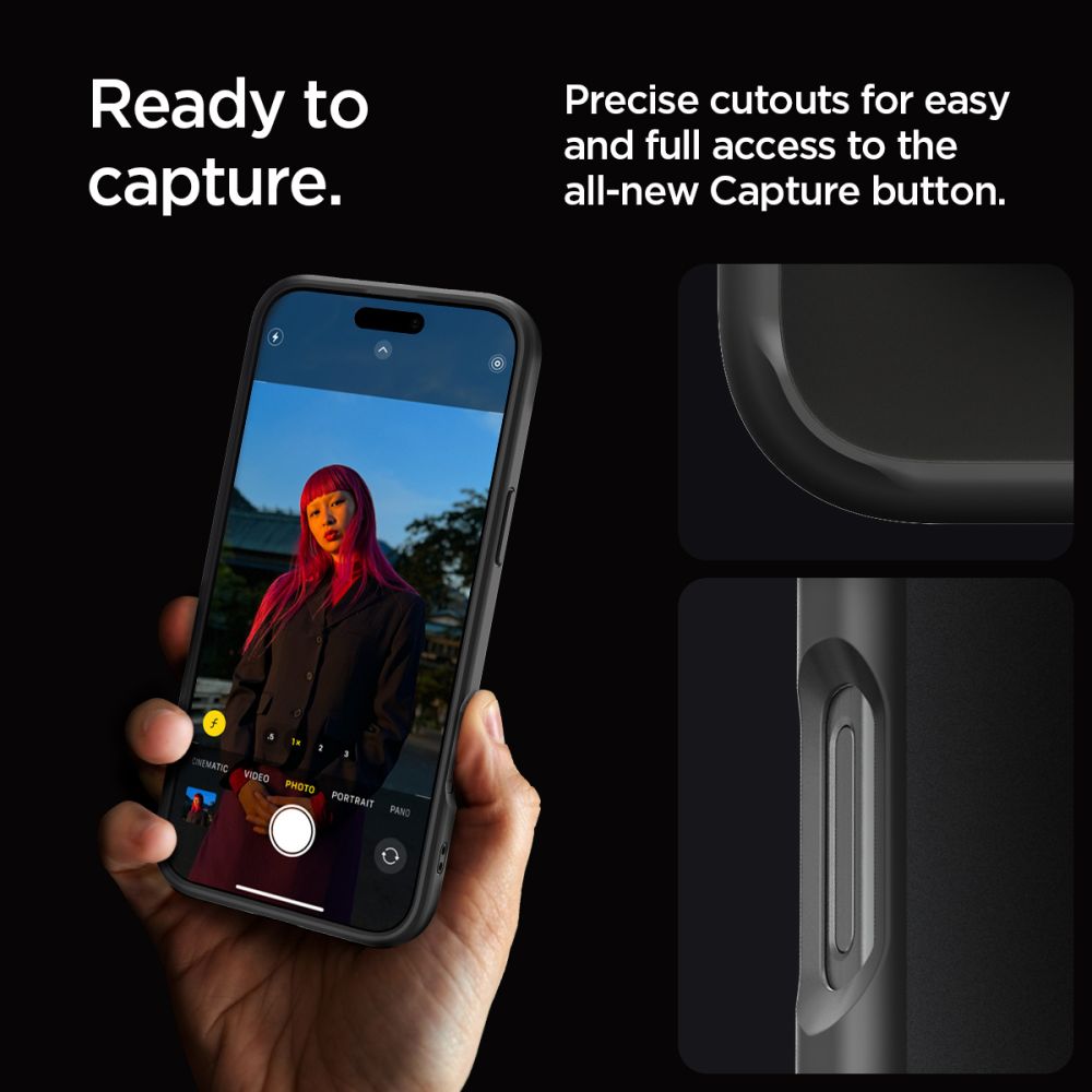 Spigen Ultra Hybrid dėklas iPhone 16 Pro Max – juodas