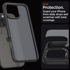 Spigen Ultra Hybrid dėklas iPhone 16 Pro Max – juodas