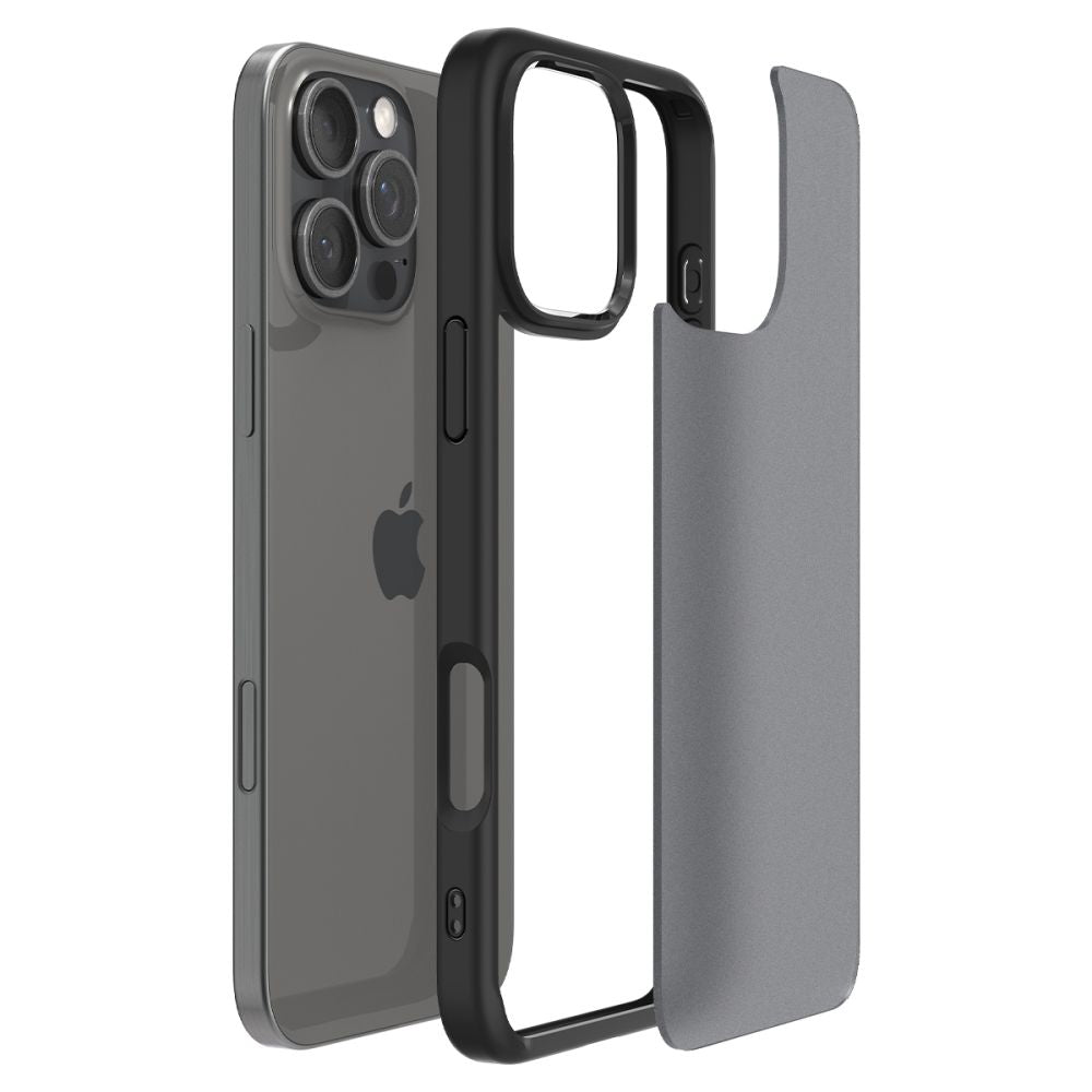 Spigen Ultra Hybrid dėklas iPhone 16 Pro Max – juodas