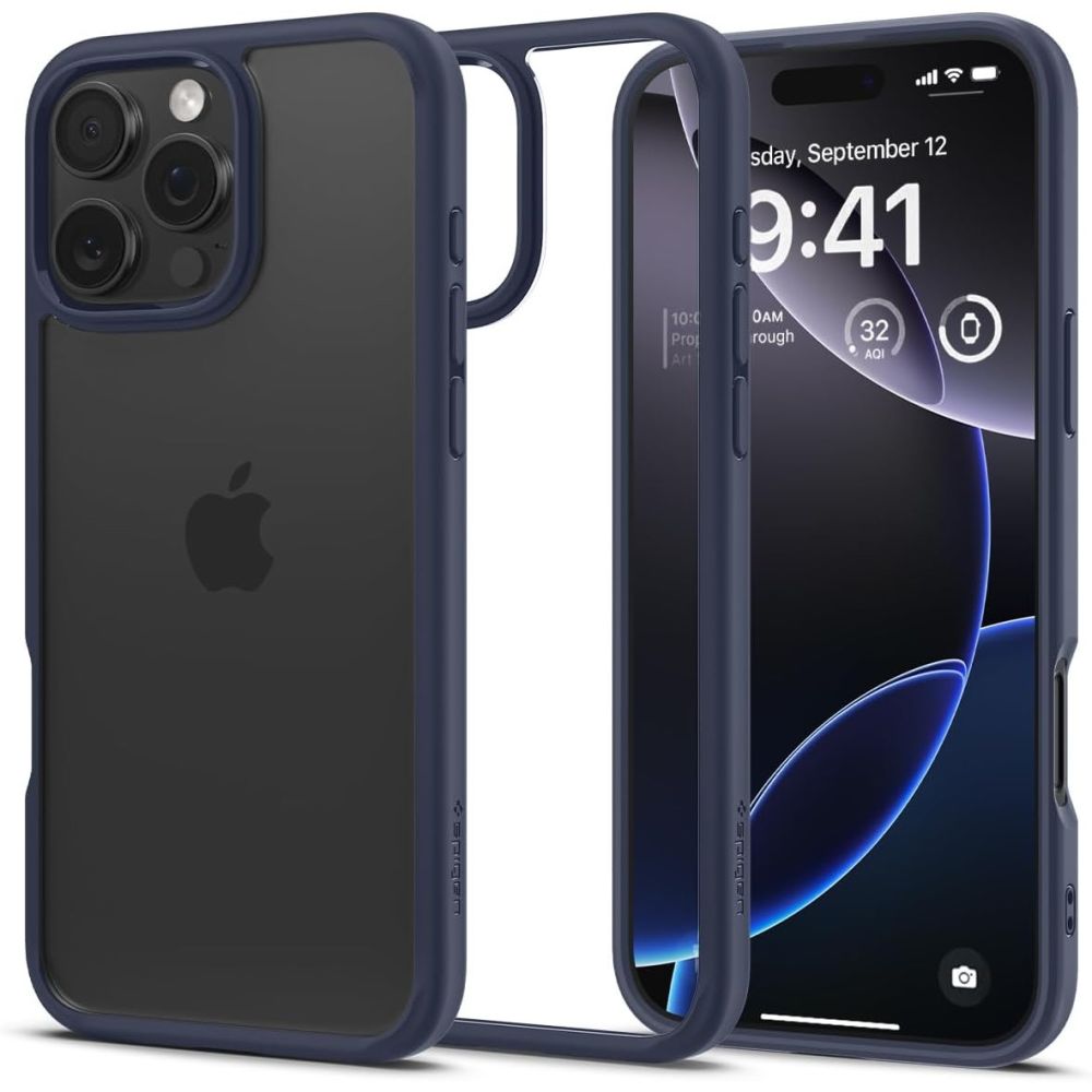 Spigen Ultra Hybrid dėklas iPhone 16 Pro Max – mėlynas