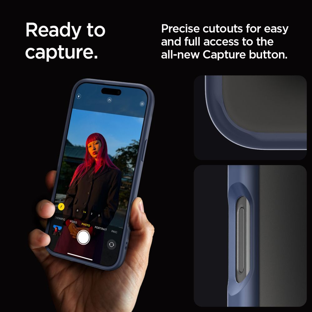 Spigen Ultra Hybrid dėklas iPhone 16 Pro Max – mėlynas
