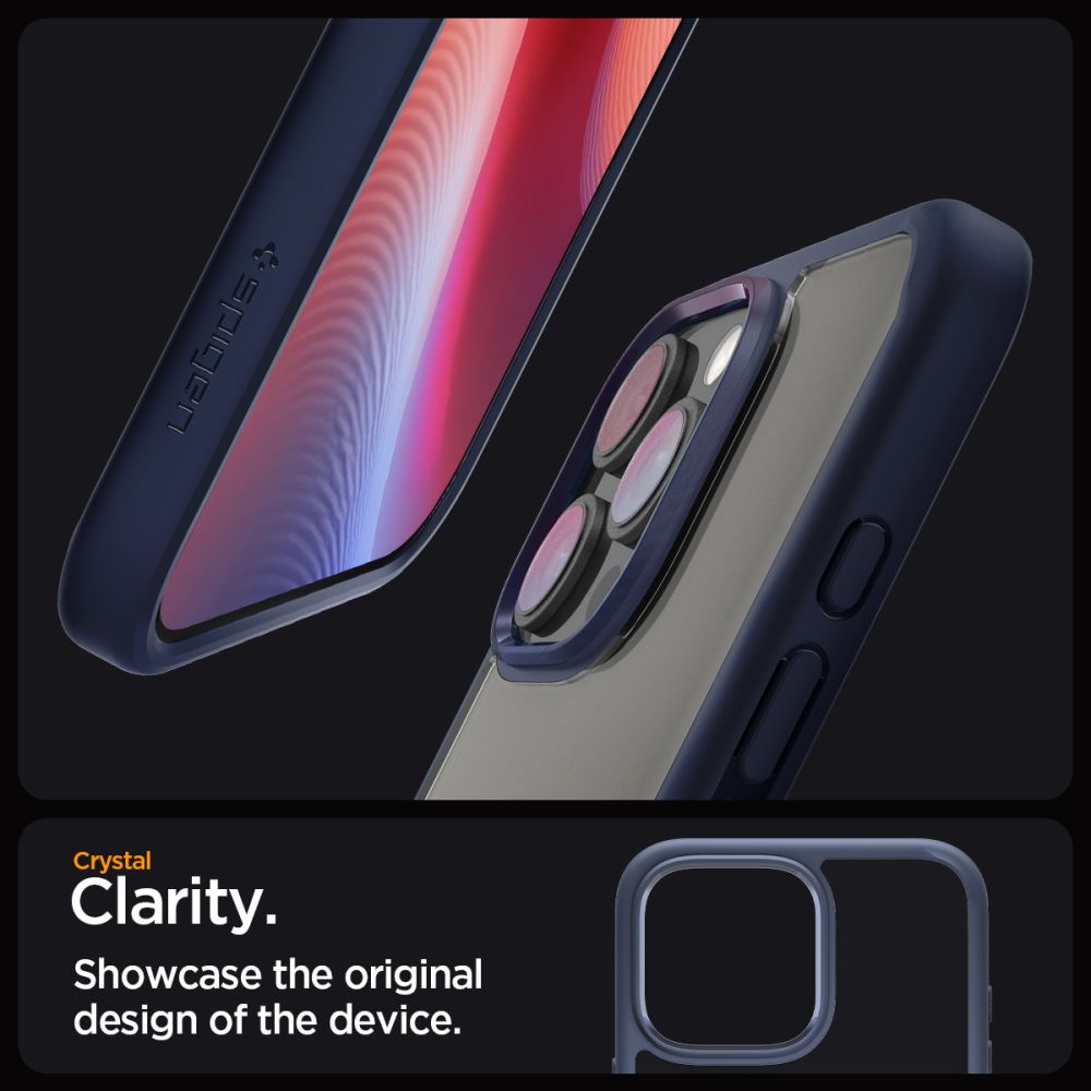 Spigen Ultra Hybrid dėklas iPhone 16 Pro Max – mėlynas