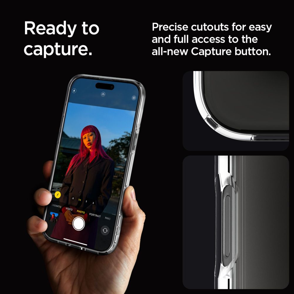 Spigen Ultra Hybrid dėklas iPhone 16 Pro Max – skaidrus