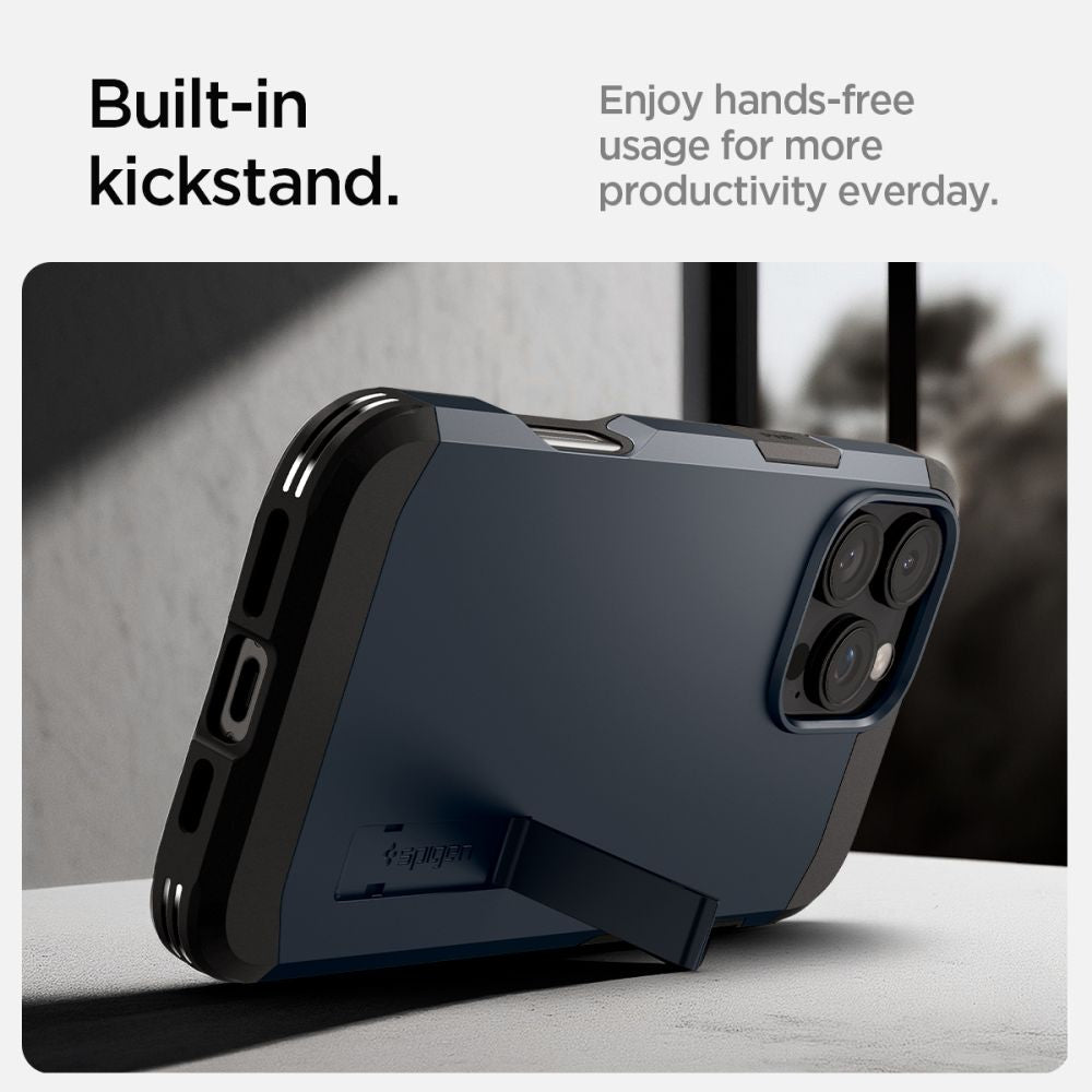 Spigen Tough Armor MagSafe dėklas iPhone 16 Pro Max – pilkas