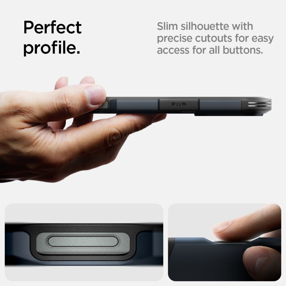 Spigen Tough Armor MagSafe dėklas iPhone 16 Pro Max – pilkas