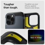 Spigen Tough Armor MagSafe dėklas iPhone 16 Pro Max – pilkas